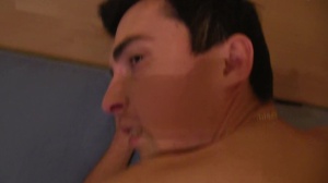 man kisses feet dances and strips