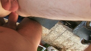 Pouty teen lad is getting ready for brutaly pooper