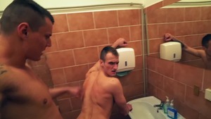 guys In Public 43 - Public bathroom - ass First Time