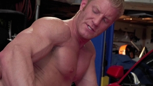 Falcon Studios: Johnny V in uniform with Nate Stetson