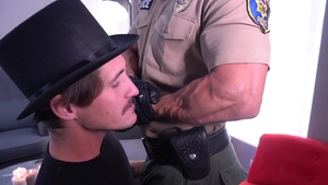 ManUpFilms - Police woman Tony Orlando touching big cock