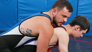 Varsity Grip - Joel Someone and Eric Fuller wrestling
