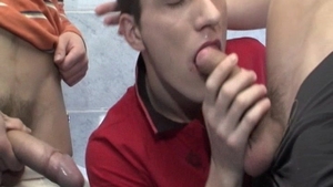 Bathroom Bonanza with Massive Dicks